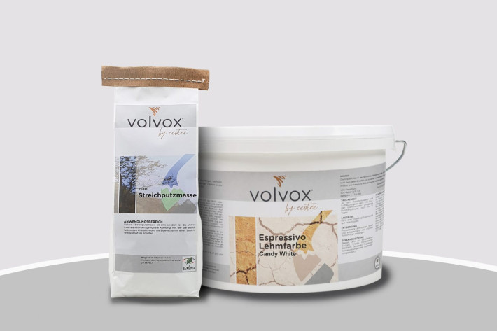 Volvox Lehmstreichputz - Candy White