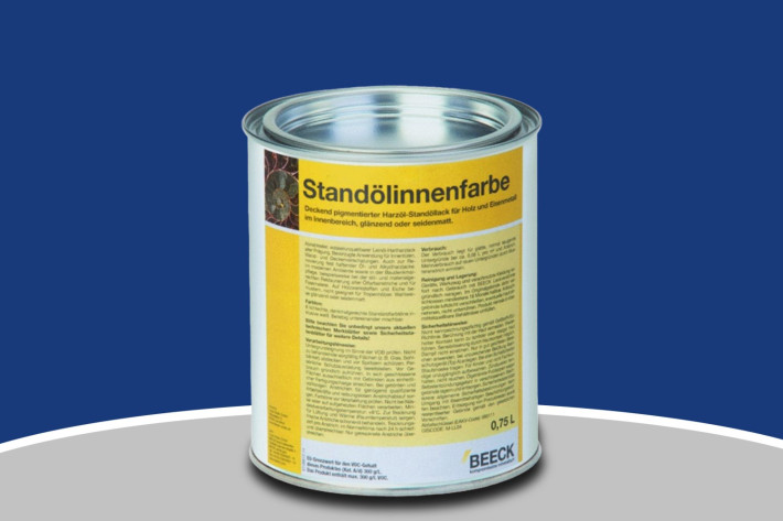 BEECK Standölinnenfarbe - seidenmatt ultrablau
