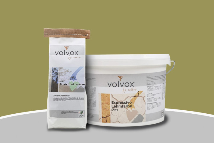 Volvox Lehmstreichputz - Olive
