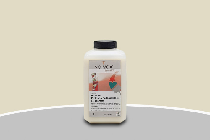 Volvox proAqua Profondo Fußbodenlack seidenmatt Stone Green