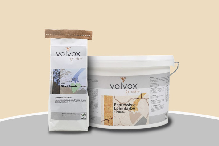 Volvox Lehmstreichputz - Tiramisu