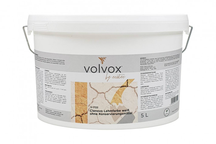 Volvox Clenovo Lehmfarbe - Weiß