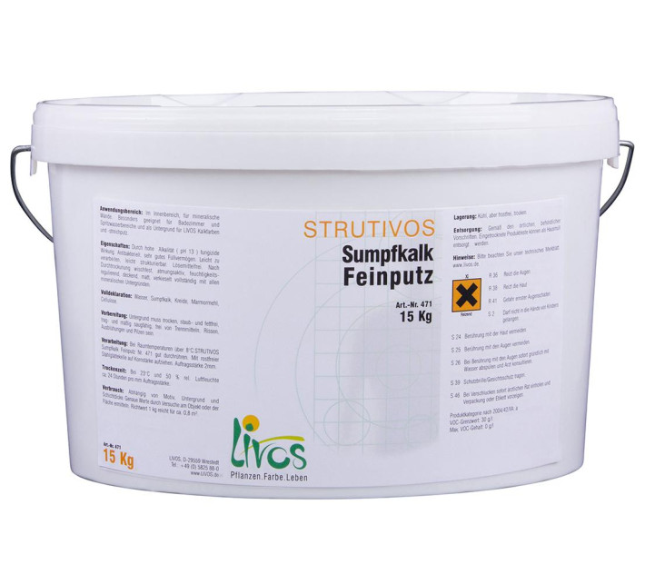 Livos STRUTIVOS Sumpfkalk Feinputz Nr. 471