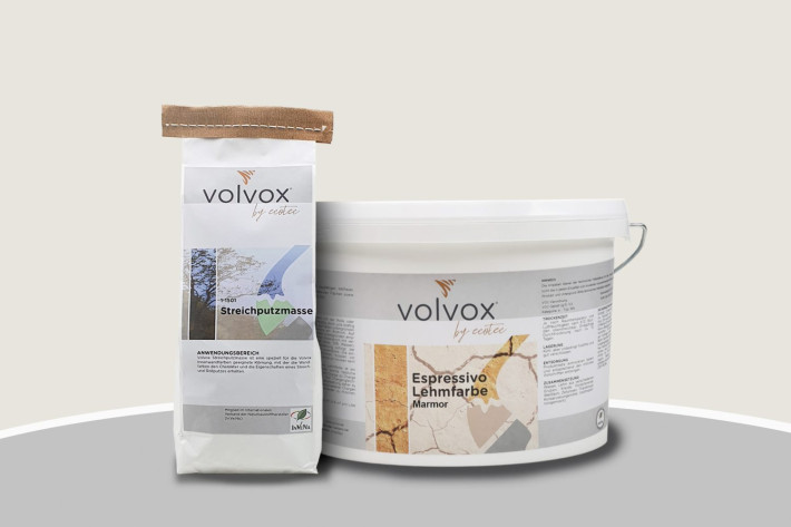 Volvox Lehmstreichputz - Marmor