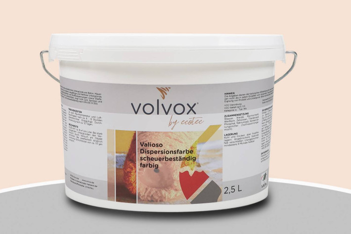 Volvox Valioso Dispersionsfarbe Beige Rosé