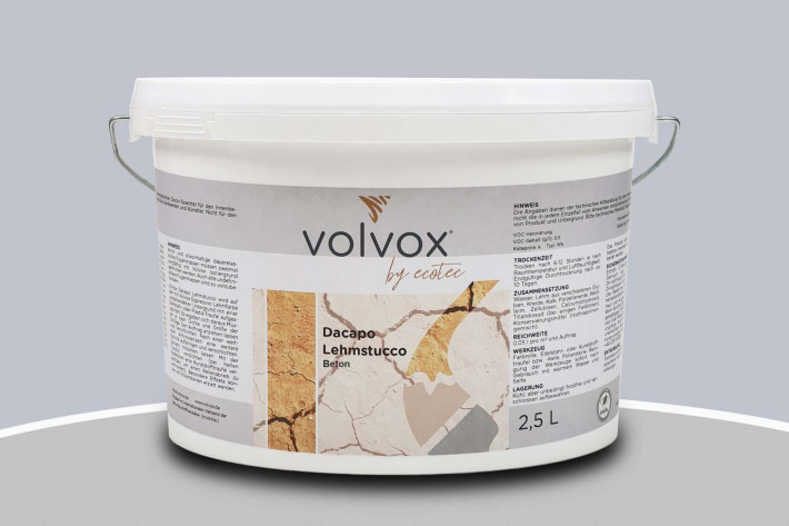 Volvox Dacapo Lehmstucco Beton
