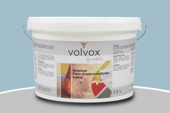 Volvox Grazioso Satin-Dispersionsfarbe Azur