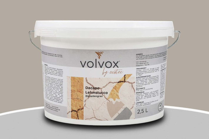 Volvox Dacapo Lehmstucco Elefantengrau