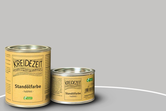 Kreidezeit Standölfarbe - grau, halbfett